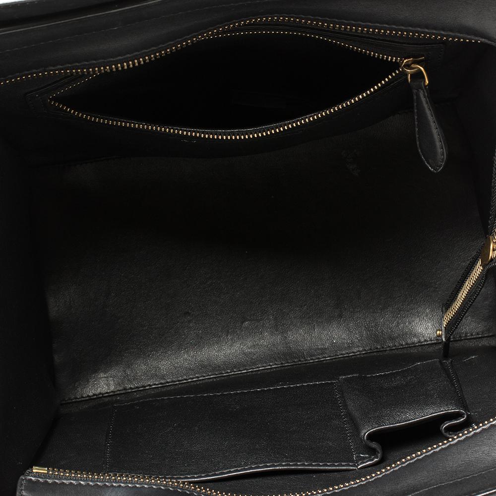 Celine Tri Color Leather Mini Luggage Tote 1