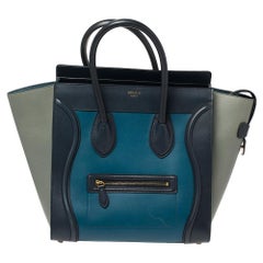 Celine - Mini sac à bagages en cuir tricolore