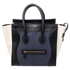 Celine Tri Color Leather Mini Luggage Tote