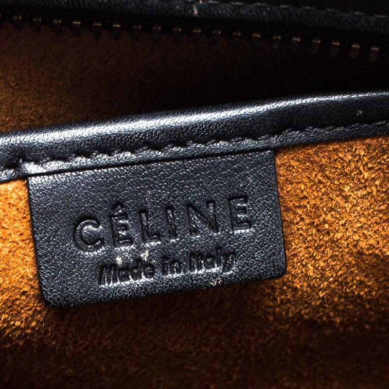 Celine Tri Color Leather Nano Luggage Tote 5