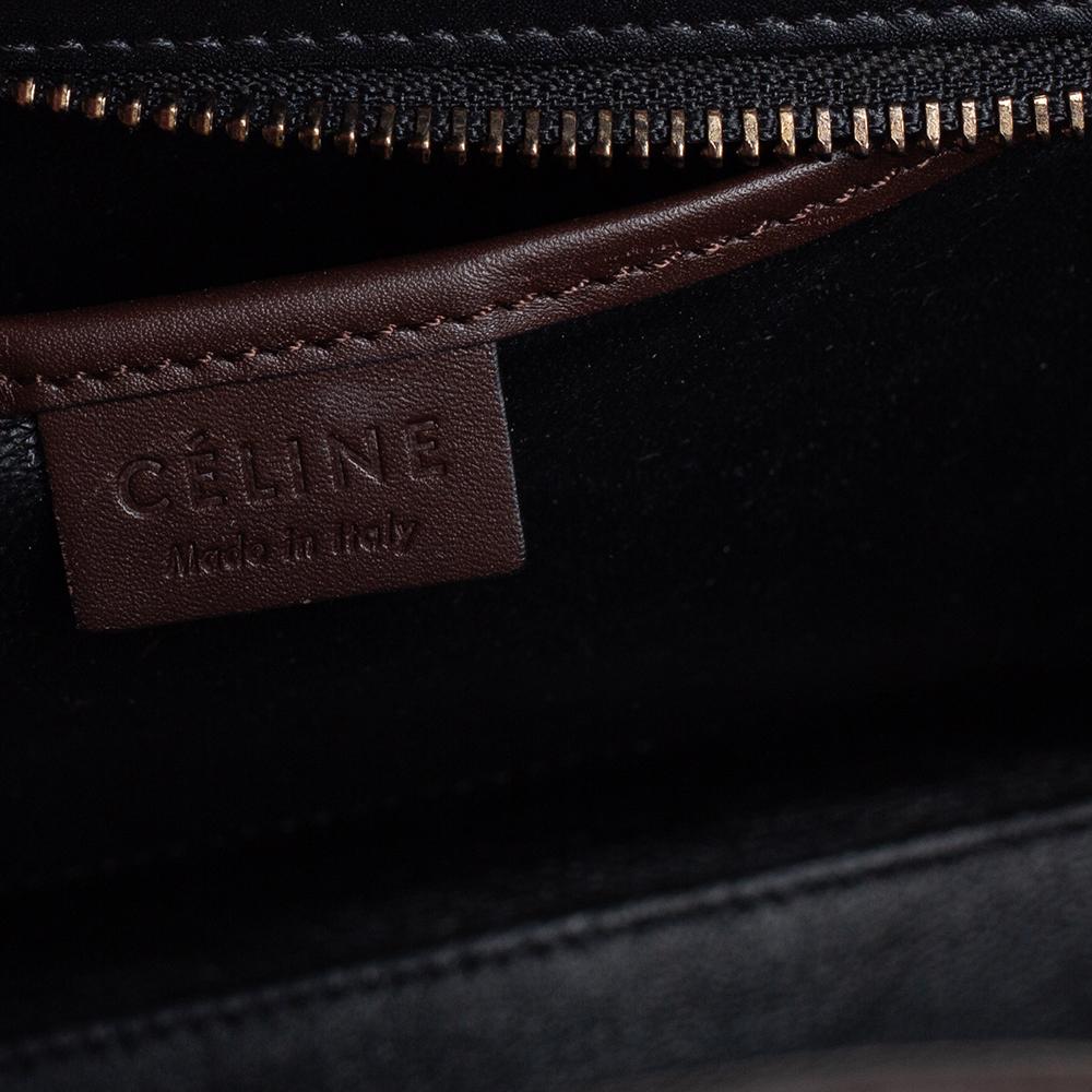 Céline Tri Color Leather Nano Luggage Tote In Good Condition In Dubai, Al Qouz 2
