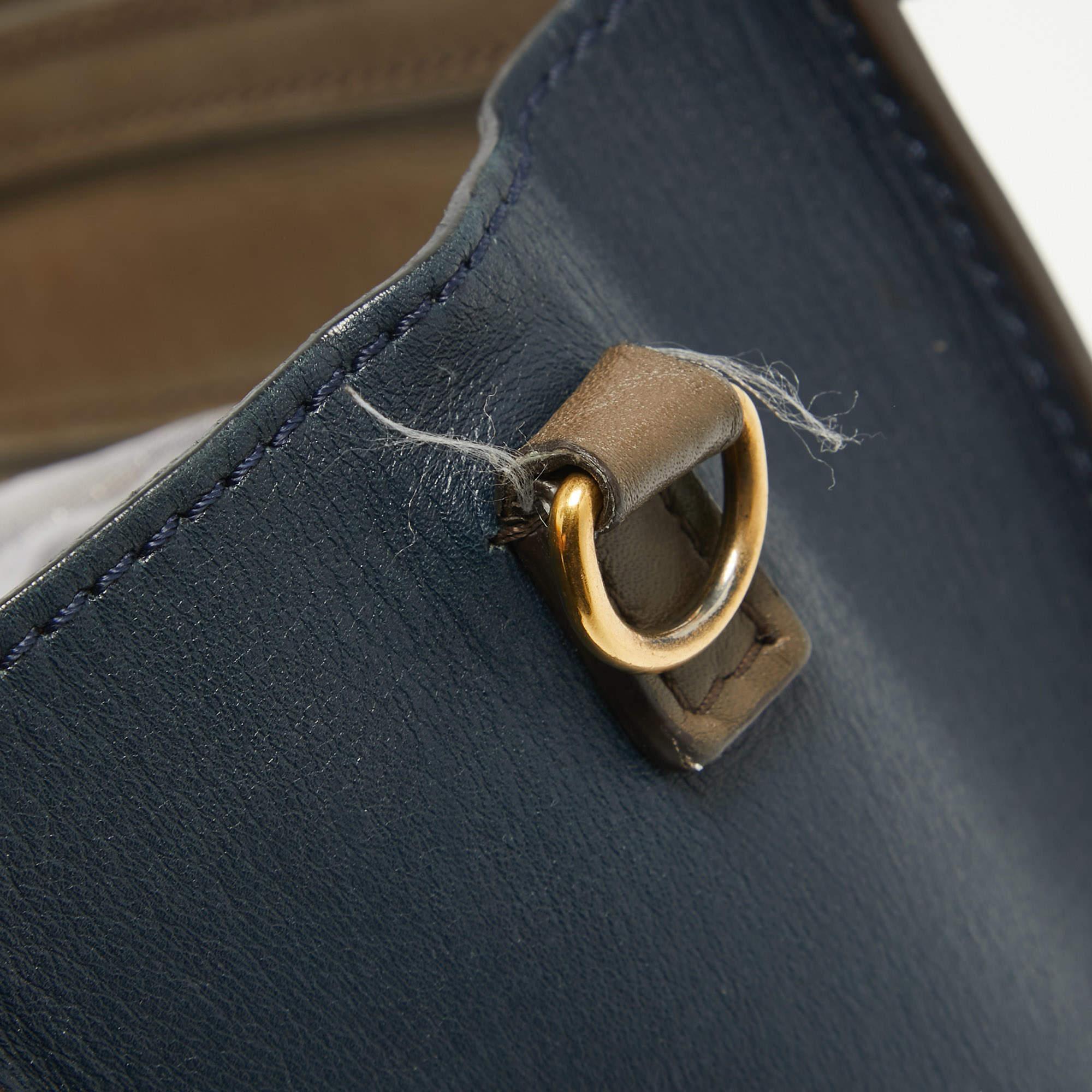 Celine Tri Color Leather Nano Luggage Tote 3