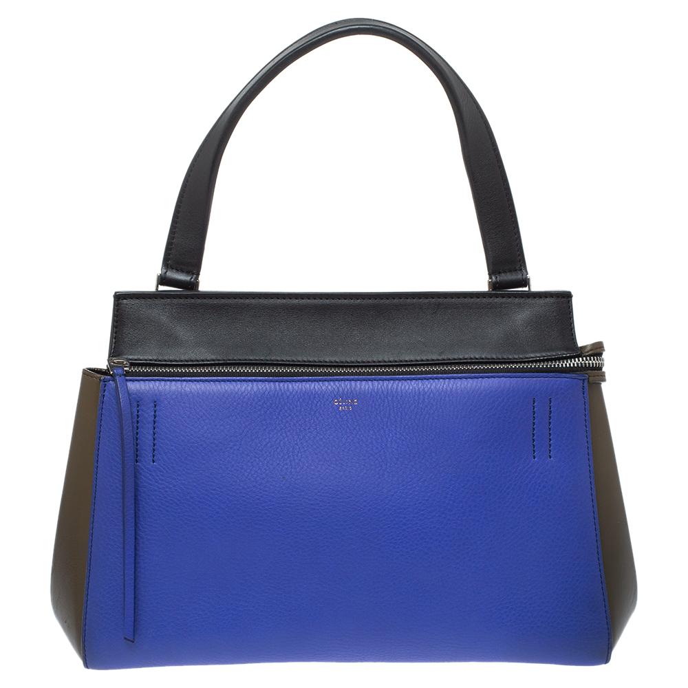 Céline Tri Color Leather Small Edge Bag 2