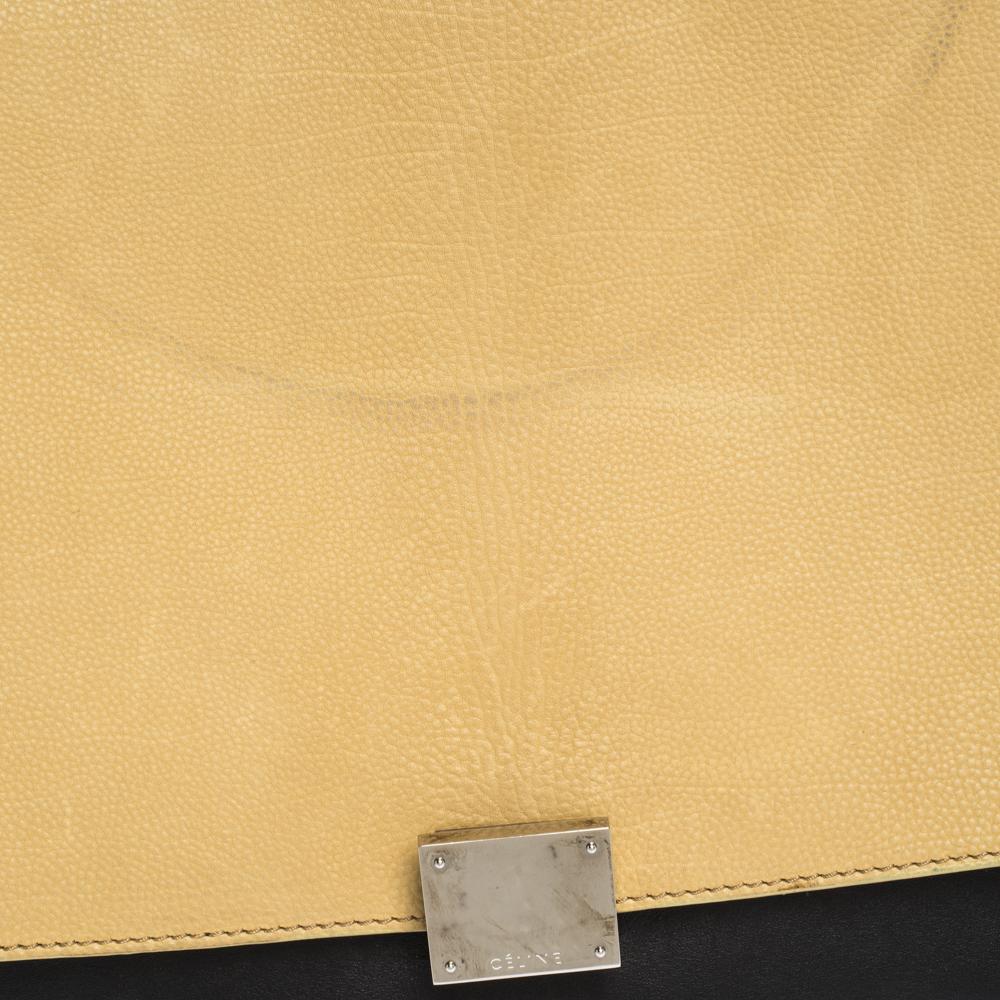 Celine Tri Color Nubuck and Leather Medium Trapeze Bag 6