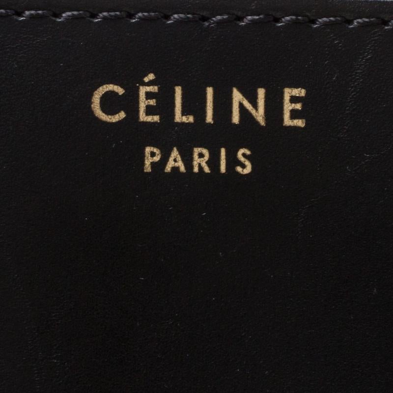 Celine Tri Color Nubuck and Leather Mini Luggage Tote 4