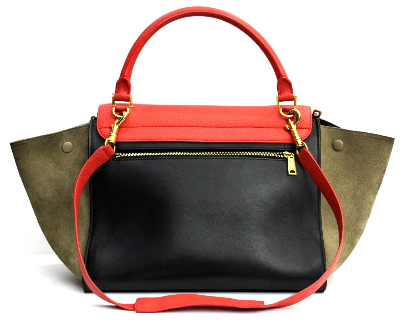 Women's Celine Tri-colored Medium Shoulder Bag