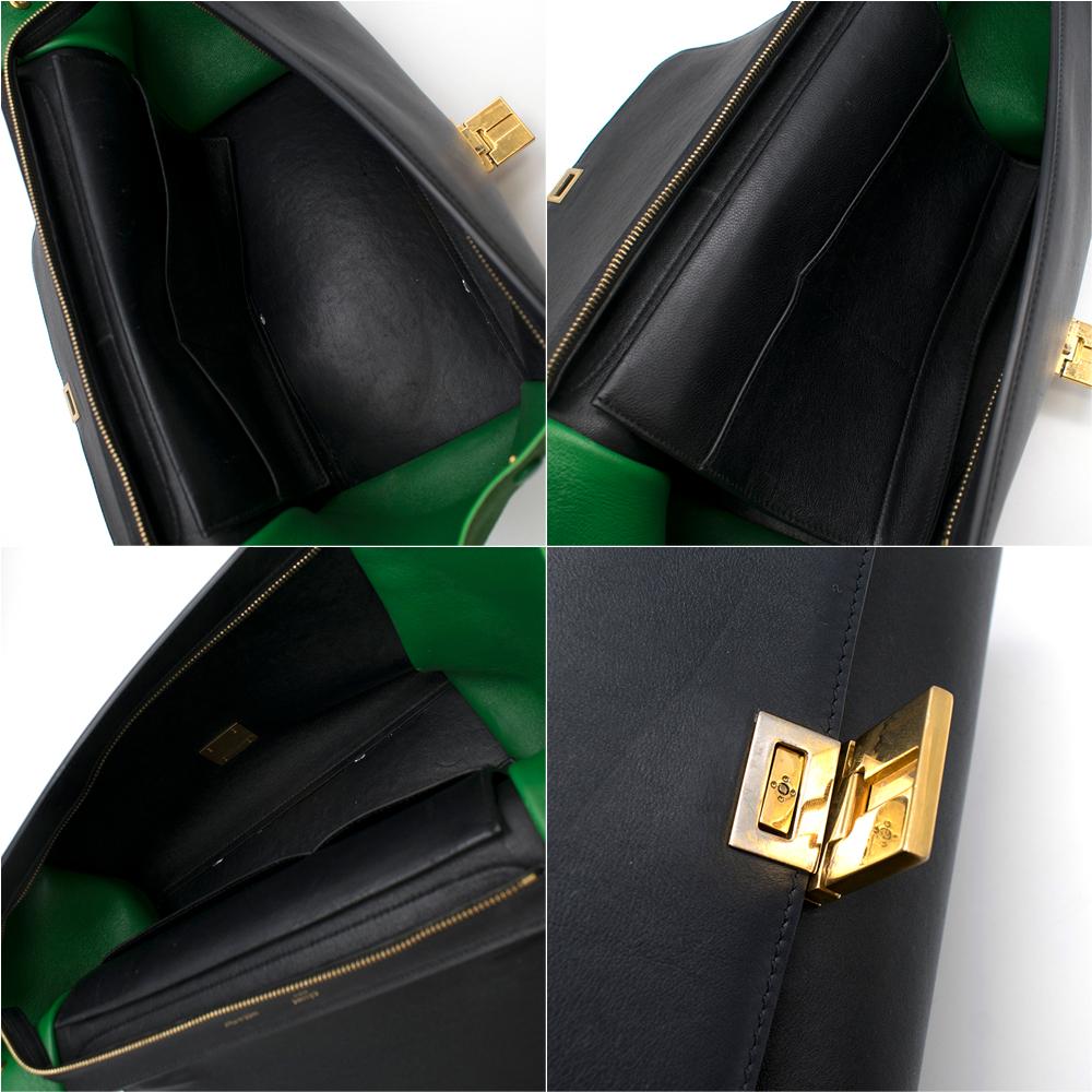 Celine Tri-Colour Suede & Leather Trapeze Bag For Sale 5