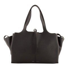 Celine Tri-Fold Shoulder Bag Grained Calfskin Medium