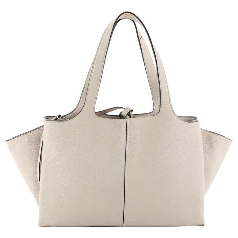 Celine Tri-Fold Shoulder Bag Grained Calfskin Medium