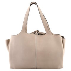 Celine Tri-Fold Shoulder Bag Grained Calfskin Medium