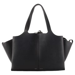 Celine Tri-Fold Shoulder Bag Grained Calfskin Medium