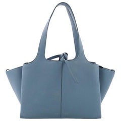 Celine Tri-Fold Shoulder Bag Grained Calfskin Small