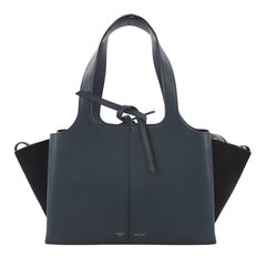 Celine Tri-Fold Shoulder Bag Grained Calfskin Small