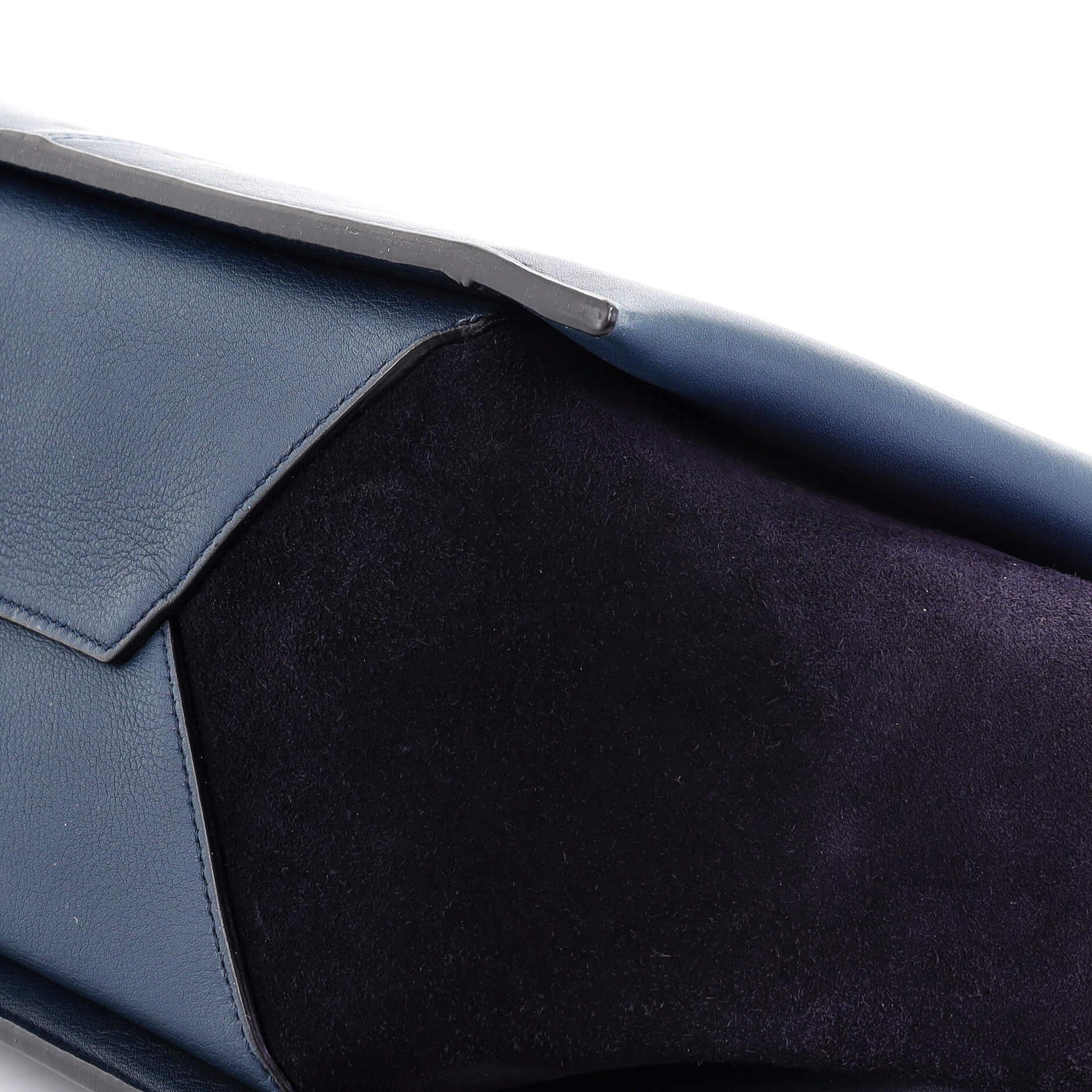 Women's or Men's Celine Tri-Fold Shoulder Bag Leather and Suede