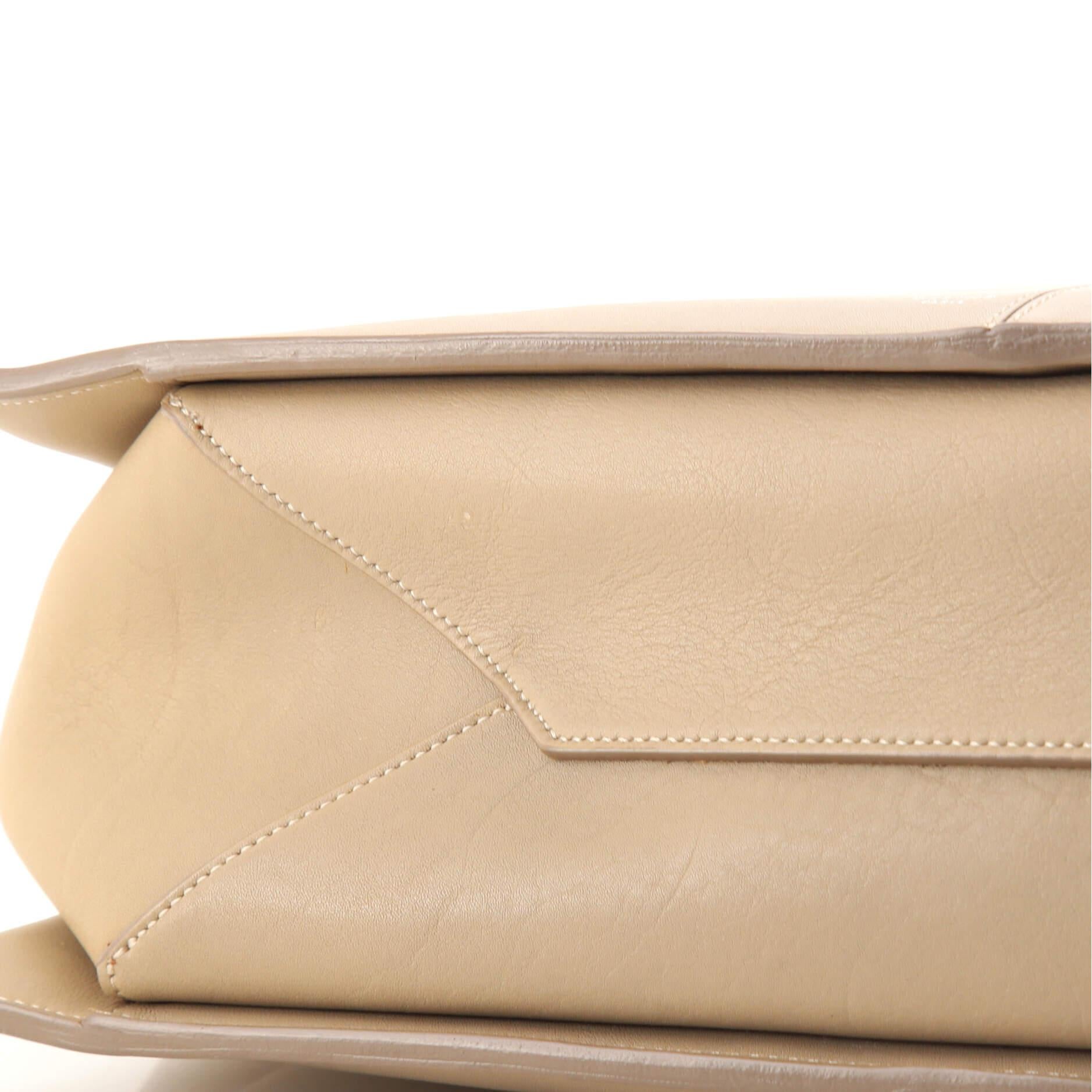 Celine Tri-Fold Shoulder Bag Smooth Calfskin Medium In Good Condition In NY, NY