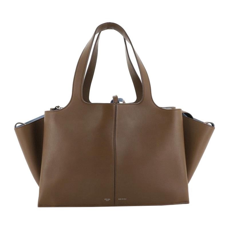 Celine Tri-Fold Shoulder Bag Smooth Calfskin Medium