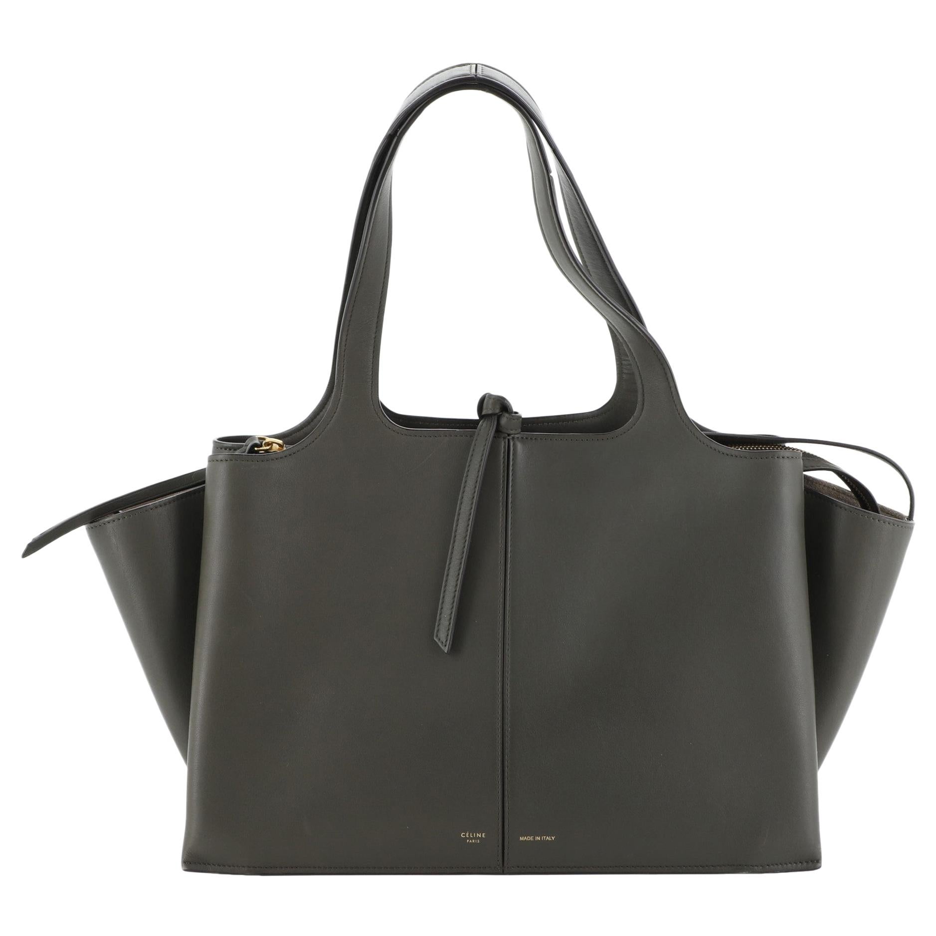 Celine Tri-Fold Shoulder Bag Smooth Calfskin Medium