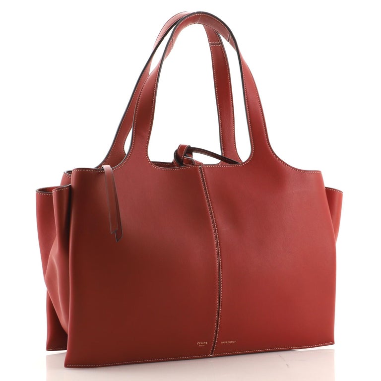 Celine TriFold Shoulder Bag Smooth Calfskin Small For Sale at 1stDibs