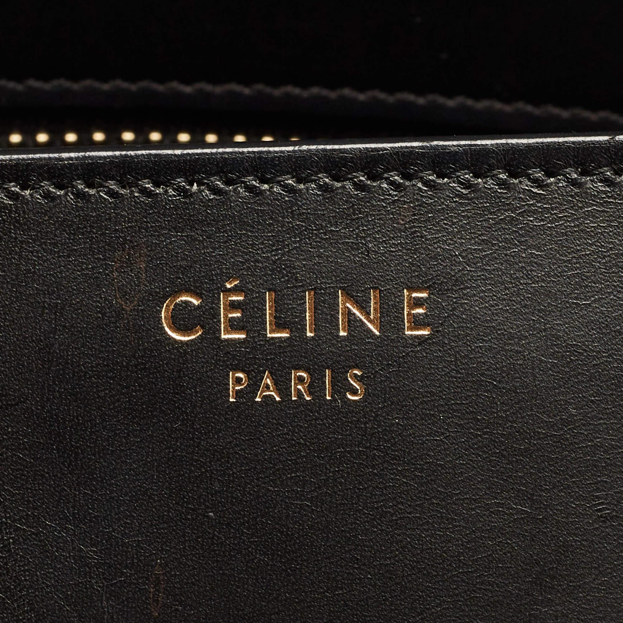 Celine Tricolor Canvas and Leather Mini Luggage Tote 12