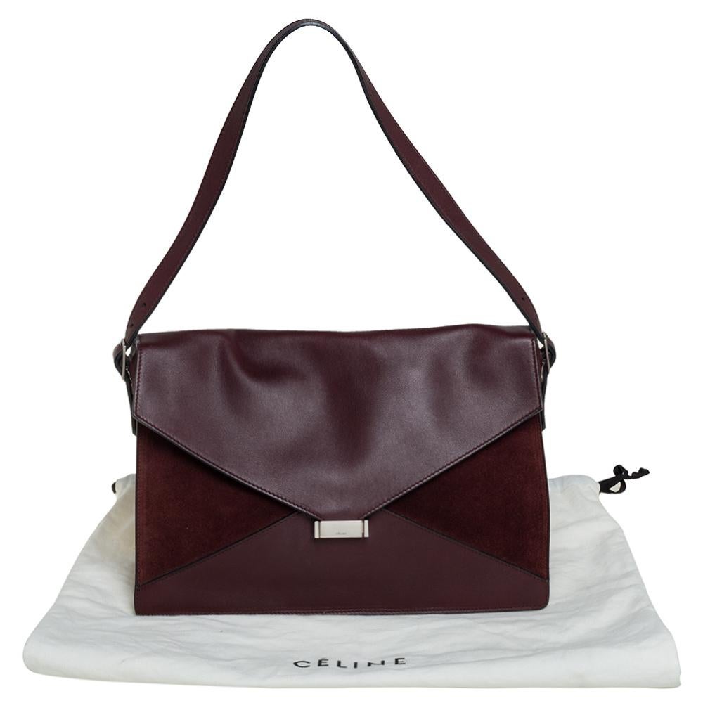 Celine Tricolor Leather and Calfhair Medium Diamond Shoulder Bag 6