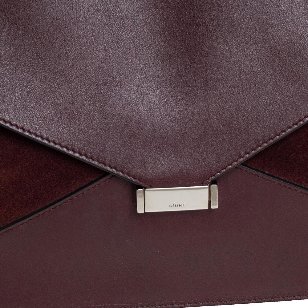 Celine Tricolor Leather and Calfhair Medium Diamond Shoulder Bag 4