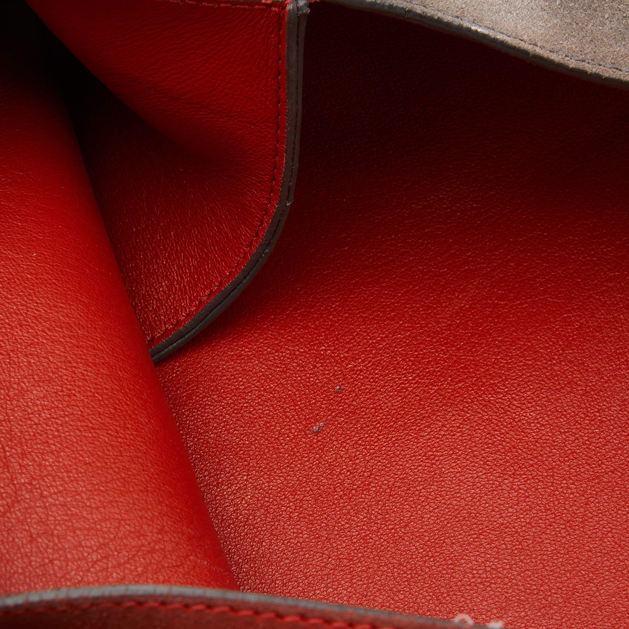 Celine Tricolor Leather And Suede All Soft Shoulder Bag 12