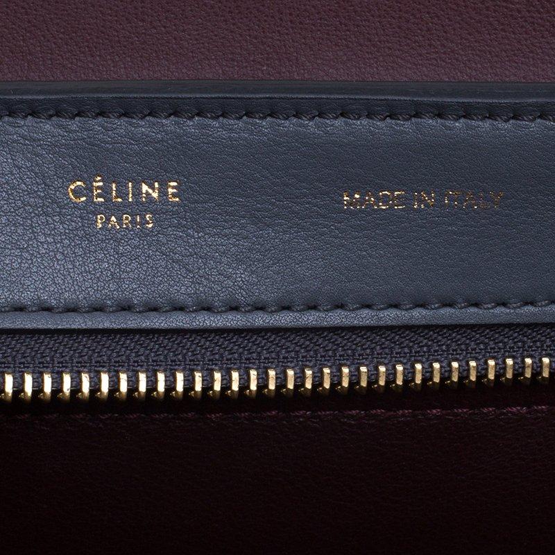 Celine Tricolor Leather and Suede Medium Trapeze Tote 3