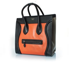 Celine, Tricolor leather luggage tote