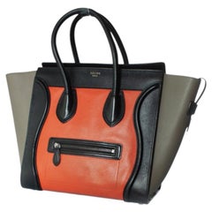 Celine, Tricolor leather luggage tote