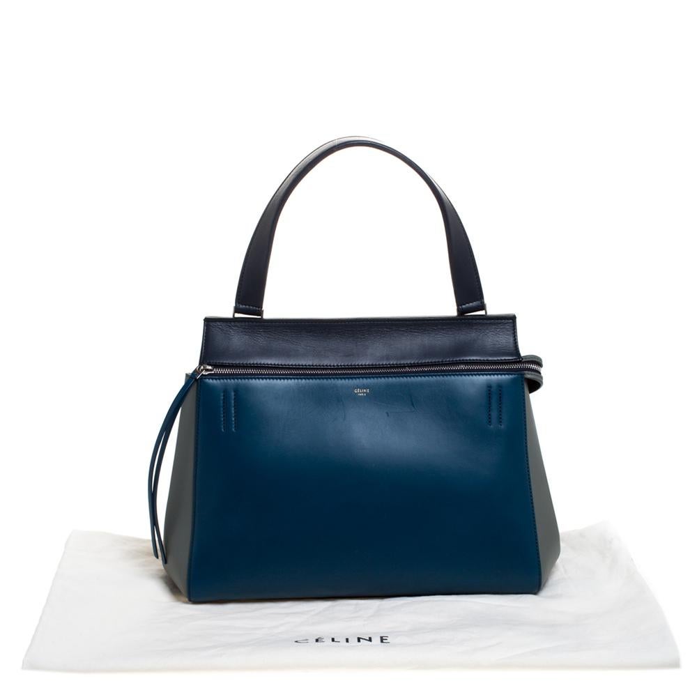 Celine Tricolor Leather Medium Edge Bag 6