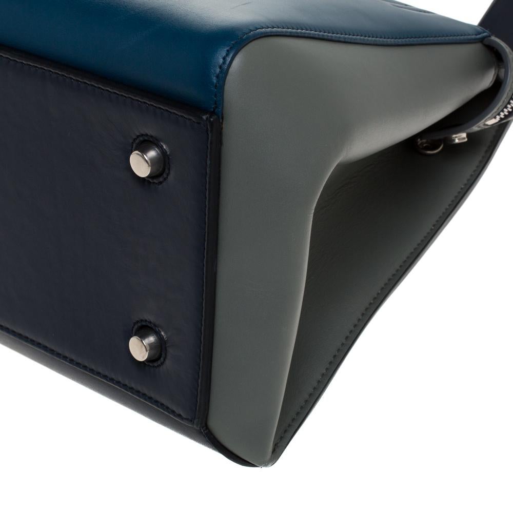 Celine Tricolor Leather Medium Edge Bag 3