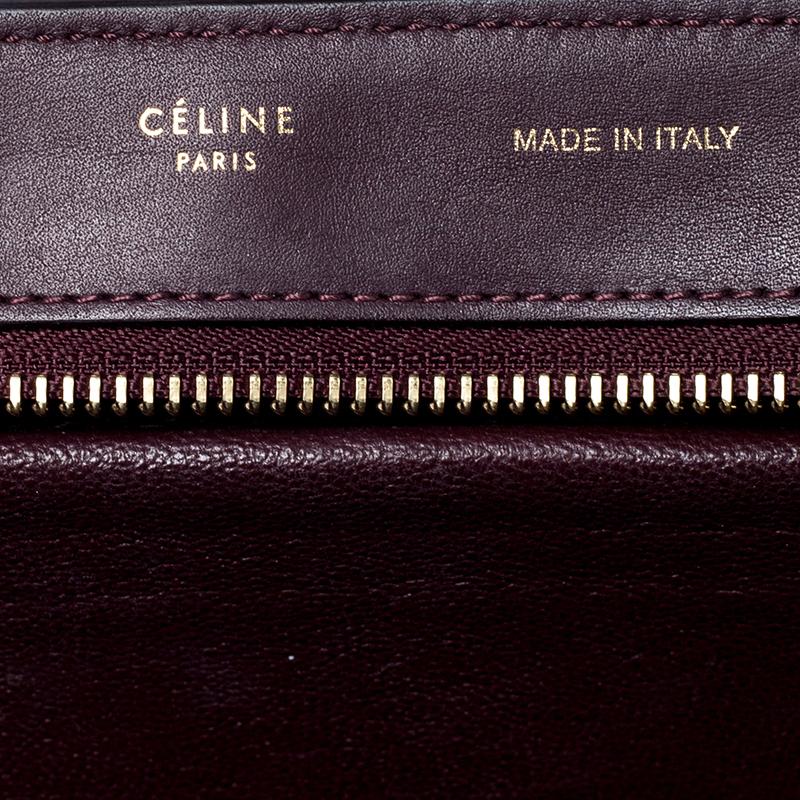 Celine Tricolor Leather Medium Trapeze Bag 2