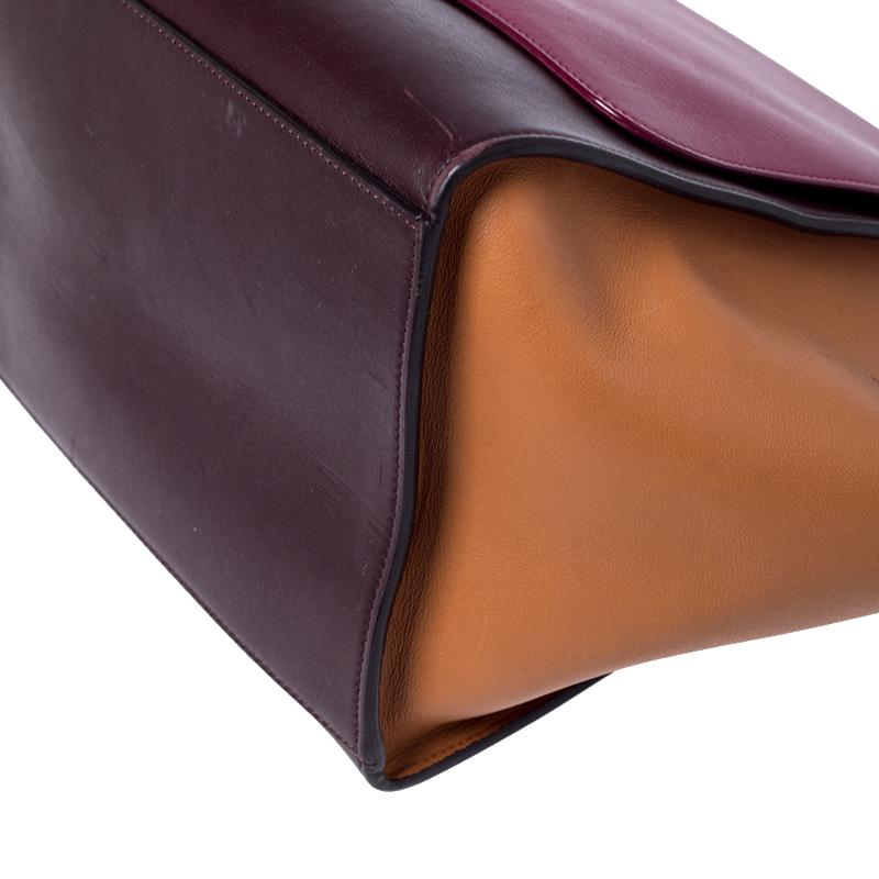 Celine Tricolor Leather Medium Trapeze Bag 3