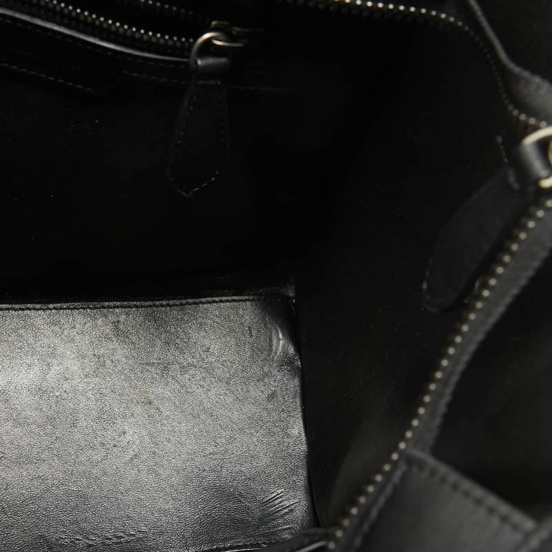 Celine Tricolor Leather Micro Luggage Tote 2