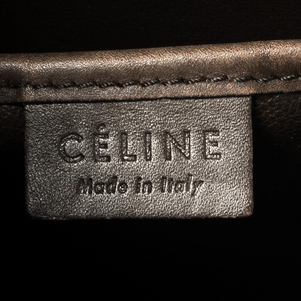 Celine Tricolor Leather Nano Luggage Tote 6