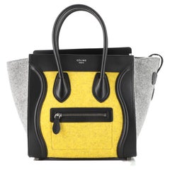 Celine Tricolor Luggage Bag Felt Micro