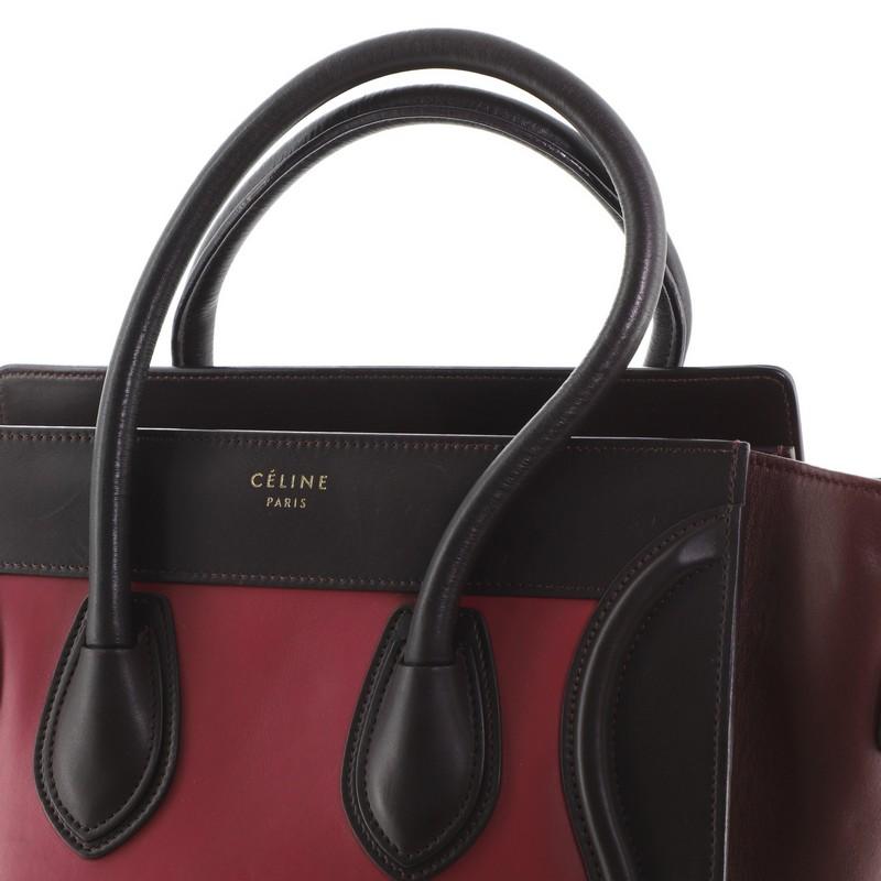 Celine Tricolor Luggage Bag Leather Micro 1