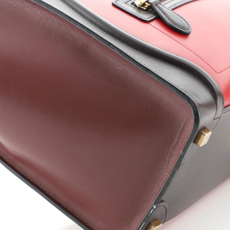 Celine Tricolor Luggage Bag Leather Micro 1