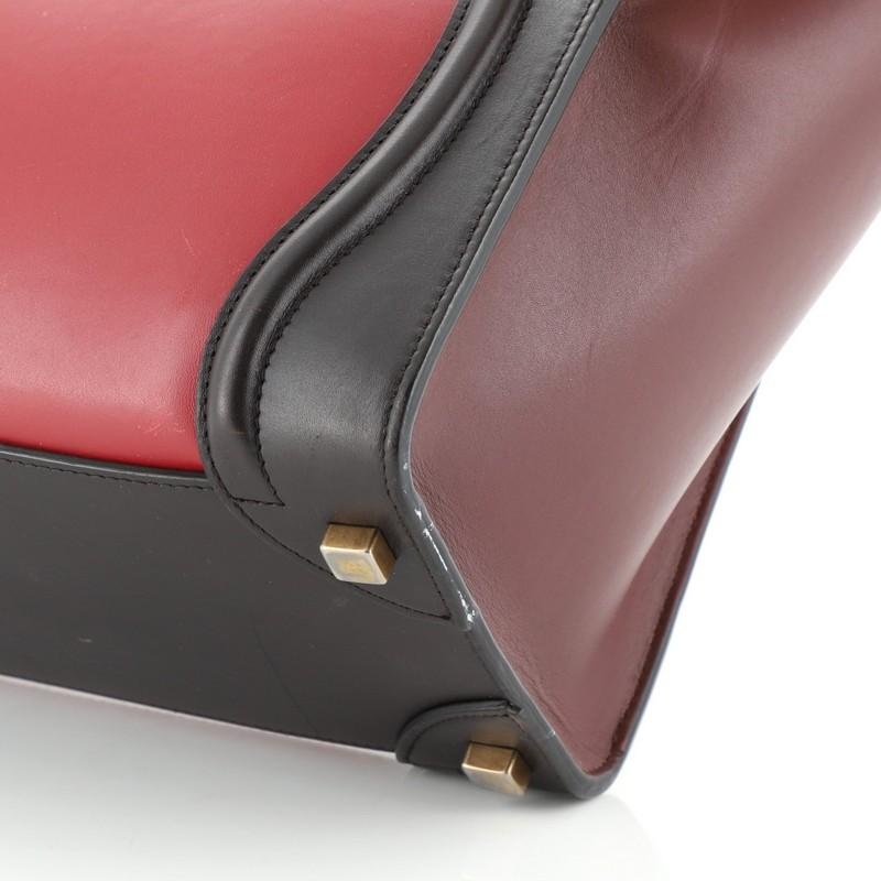Celine Tricolor Luggage Bag Leather Micro 3