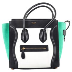 Celine Tricolor Luggage Bag Leather Micro