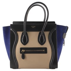 Celine Luggage Handbag Woven Leather Mini at 1stDibs | celine woven bag