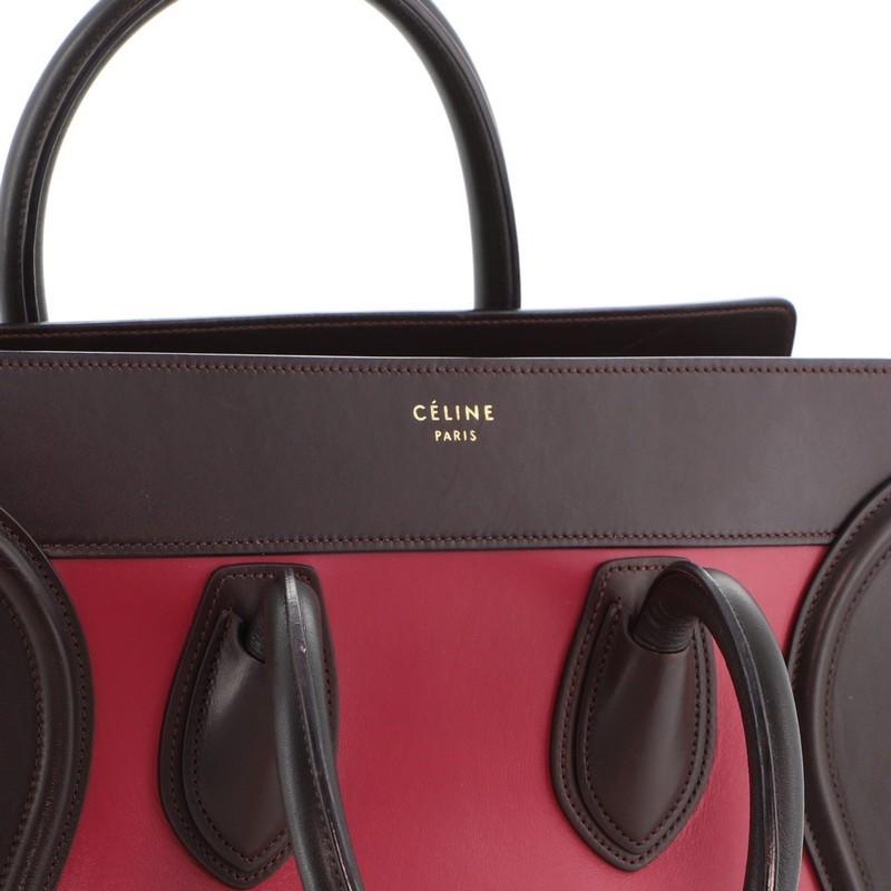 Celine Tricolor Luggage Bag Leather Mini 2