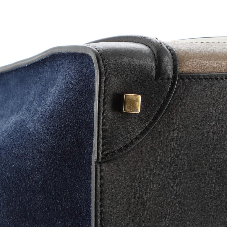 Celine Tricolor Luggage Bag Leather Mini For Sale 2
