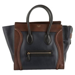 Celine Tricolor Luggage Bag Leather Mini