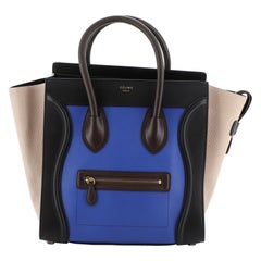 Celine Tricolor Luggage Bag Leather Mini 