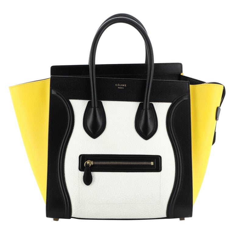 Celine Tricolor Luggage Bag Leather Mini For Sale at 1stdibs