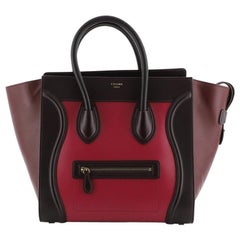 Celine Tricolor Luggage Bag Leather Mini