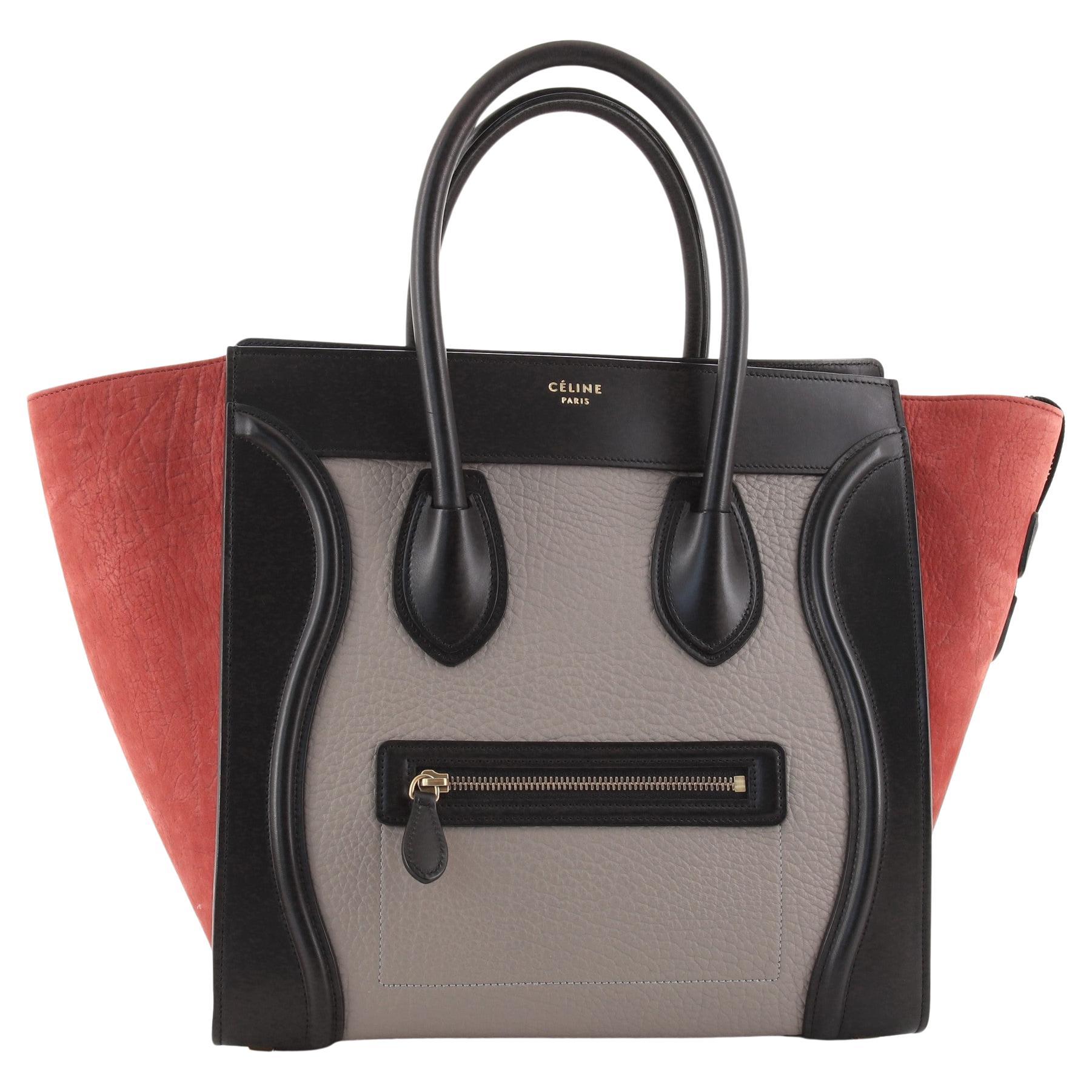 Celine Tricolor Luggage Bag Leather Mini For Sale at 1stDibs