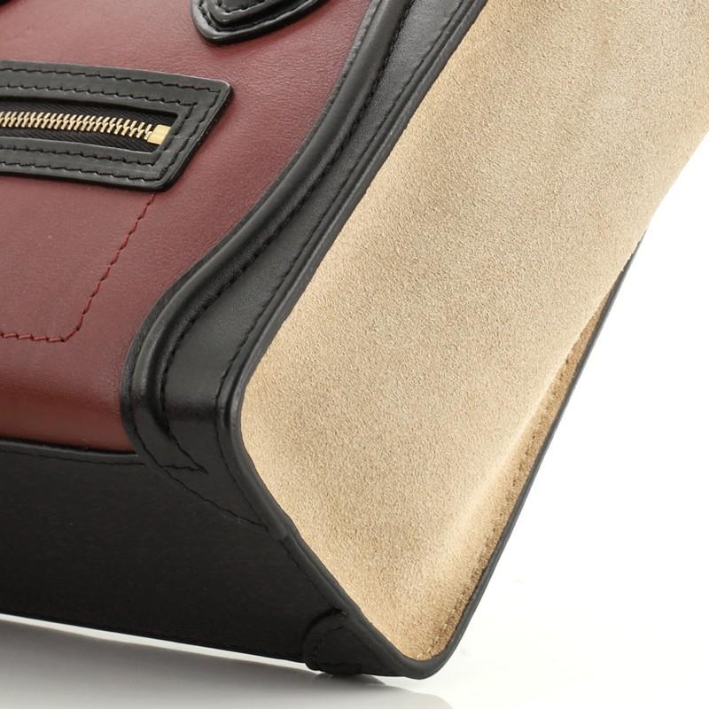 Celine Tricolor Luggage Bag Leather Nano  1