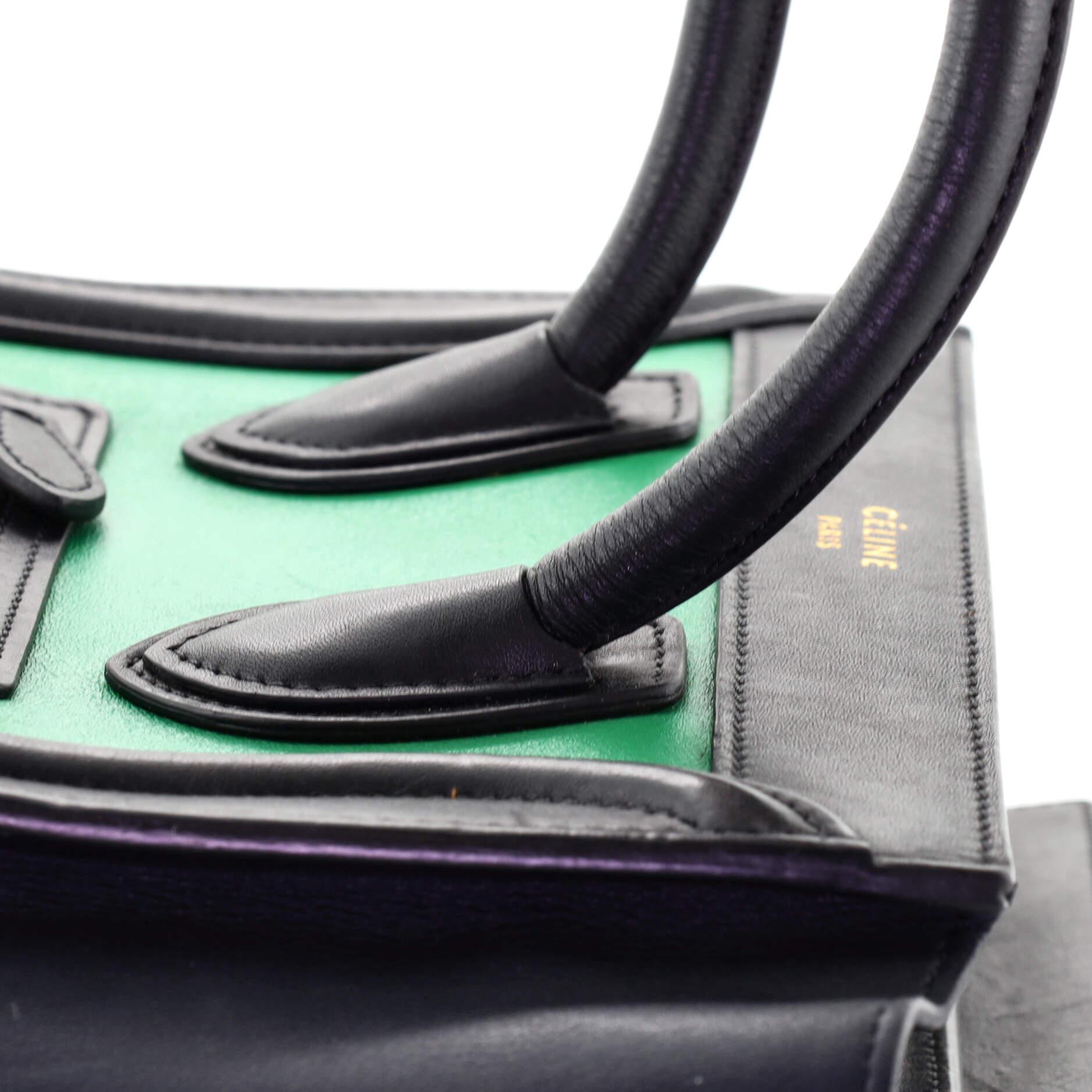 Celine Tricolor Luggage Bag Leather Nano 1